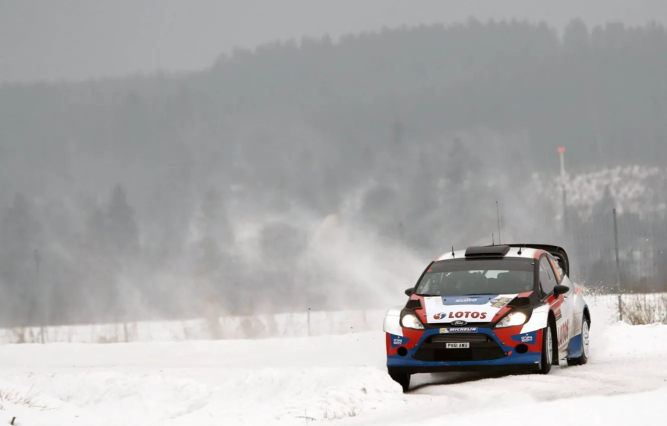 Photo wallpaper Ford, WRC, Rally, Fiesta, Kubica
