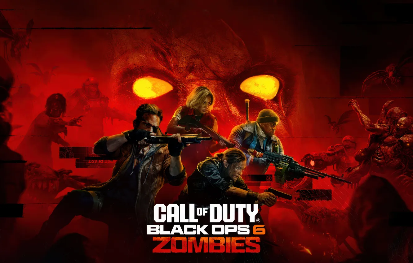 Photo wallpaper Games, Zombies, Key Art, 2024 Games, Call of Duty: Black Ops 6