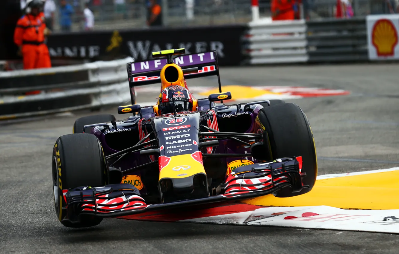 Photo wallpaper Formula 1, Red Bull, Monte Carlo, Daniil Kvyat