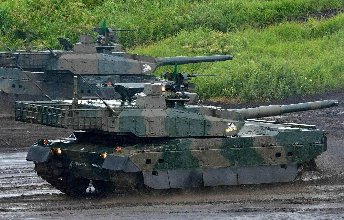 Photo wallpaper Japan, weapon, asian, tank, japanese, oriental, asiatic, Type 10