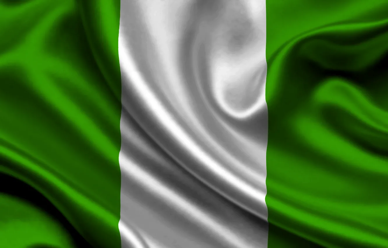 Photo wallpaper White, Flag, Texture, Green, Flag, Nigeria, Nigeria, The Federal Republic Of Nigeria