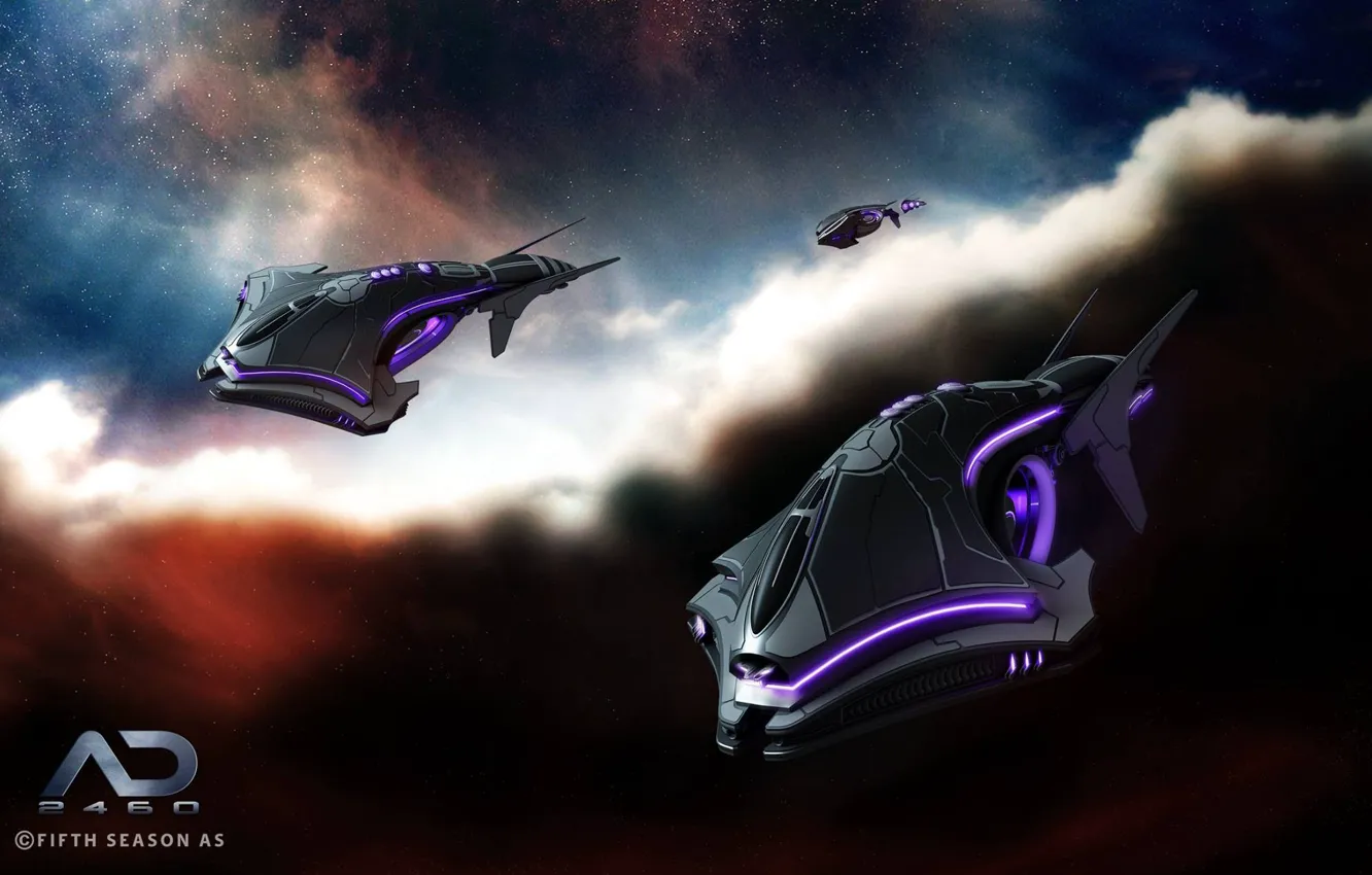 Photo wallpaper space, stars, Online Strategy Game, A.D. 2460, The Ghost