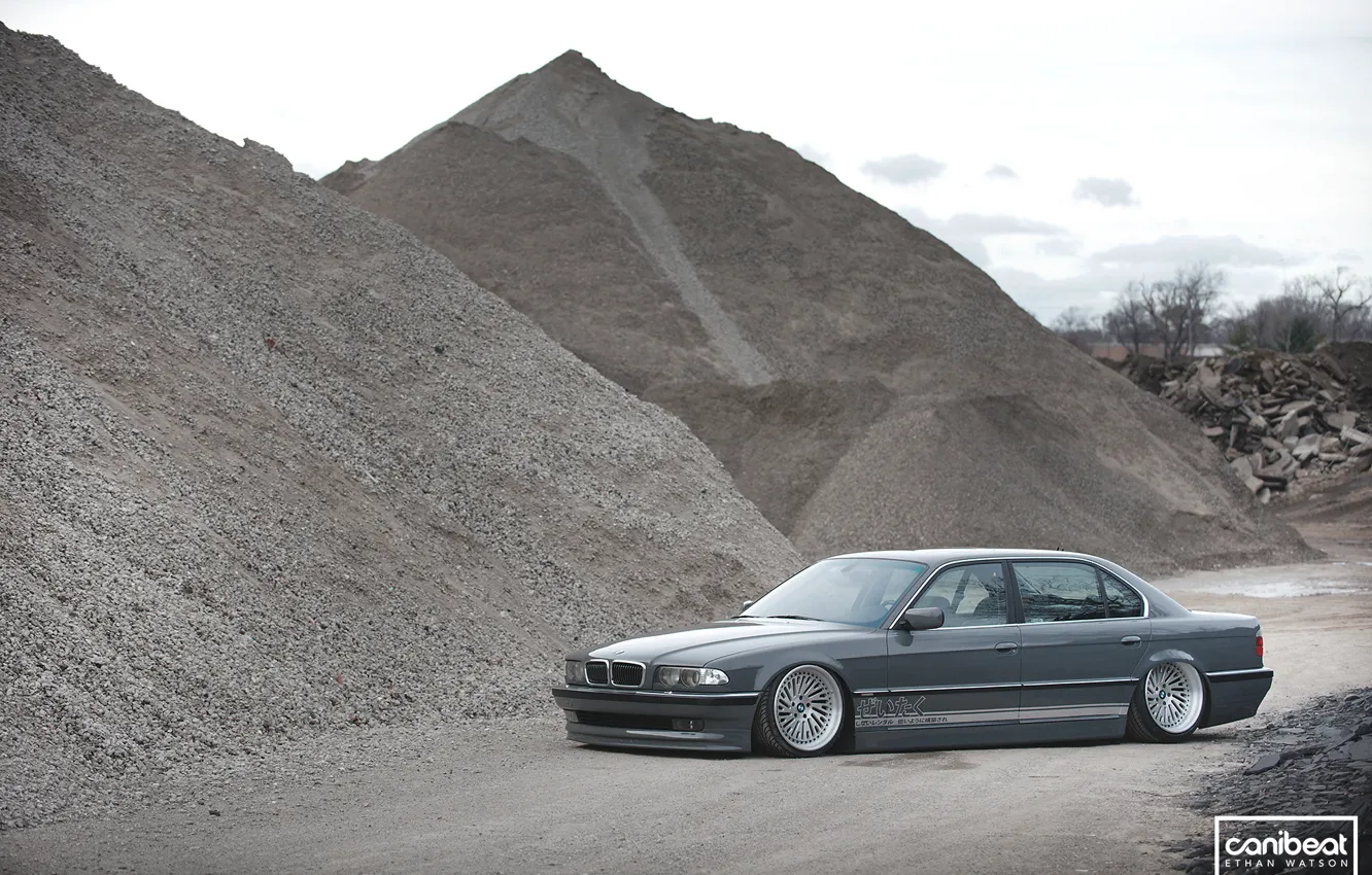 Photo wallpaper BMW, tuning, Stance, canibeat, E38, 740il