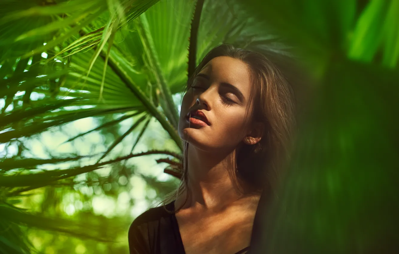 Photo wallpaper girl, face, portrait