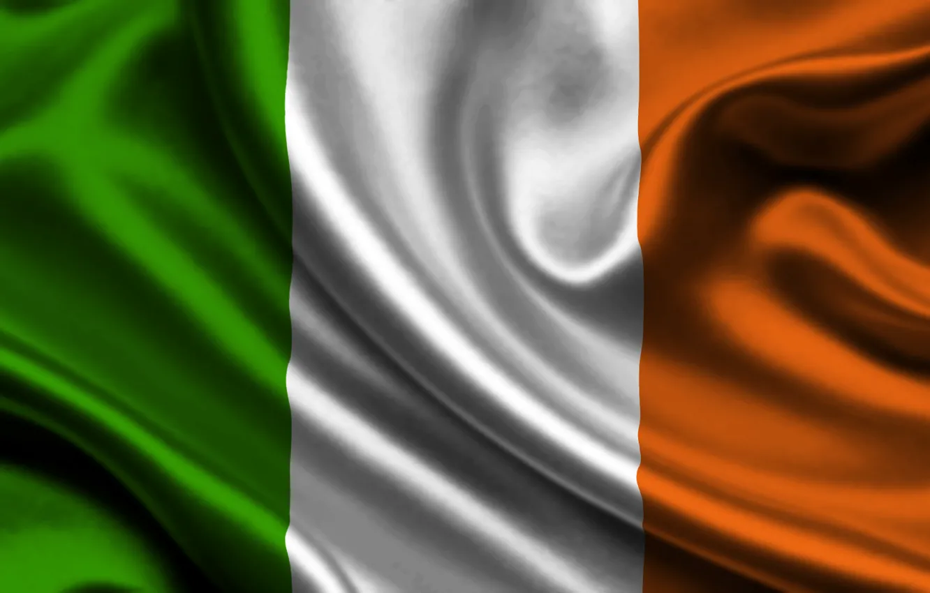 Photo wallpaper white, orange, green, texture, flag, Ireland, flag, Ireland