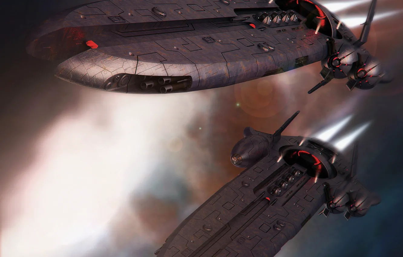Photo wallpaper weapons, ship, eve-online, Attack, Let Uriel