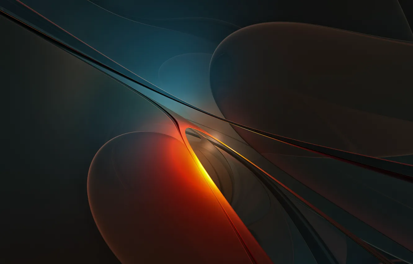 Photo wallpaper light, line, graphics