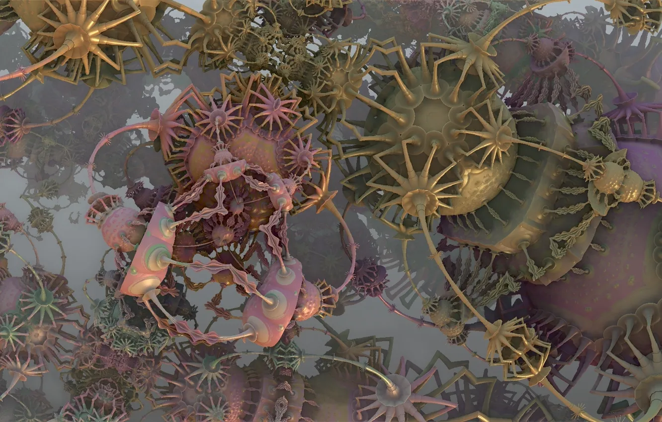 Photo wallpaper abstraction, background, form, Fractal