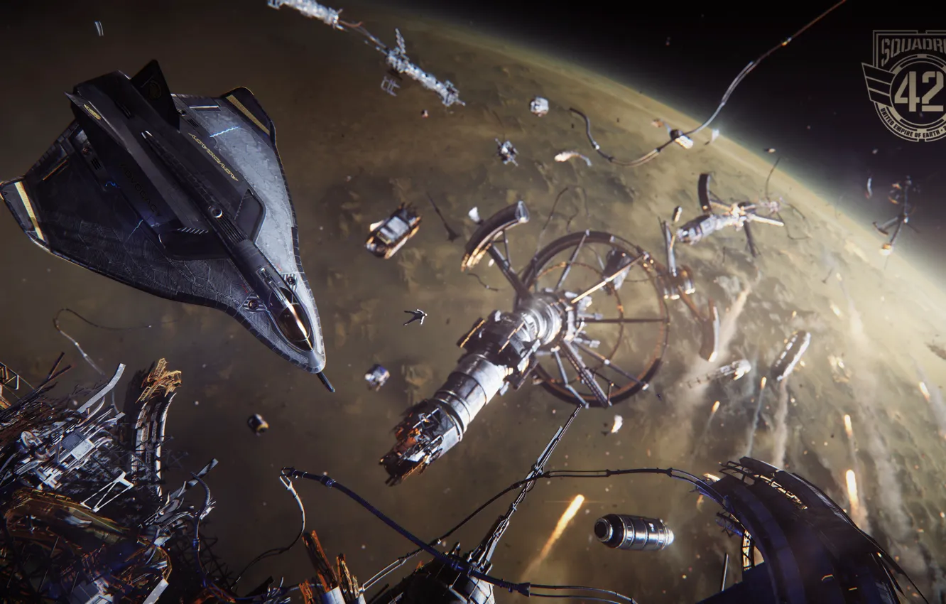 Photo wallpaper Star Citizen, Avenger, Aegis, Advocacy, Squadron 42