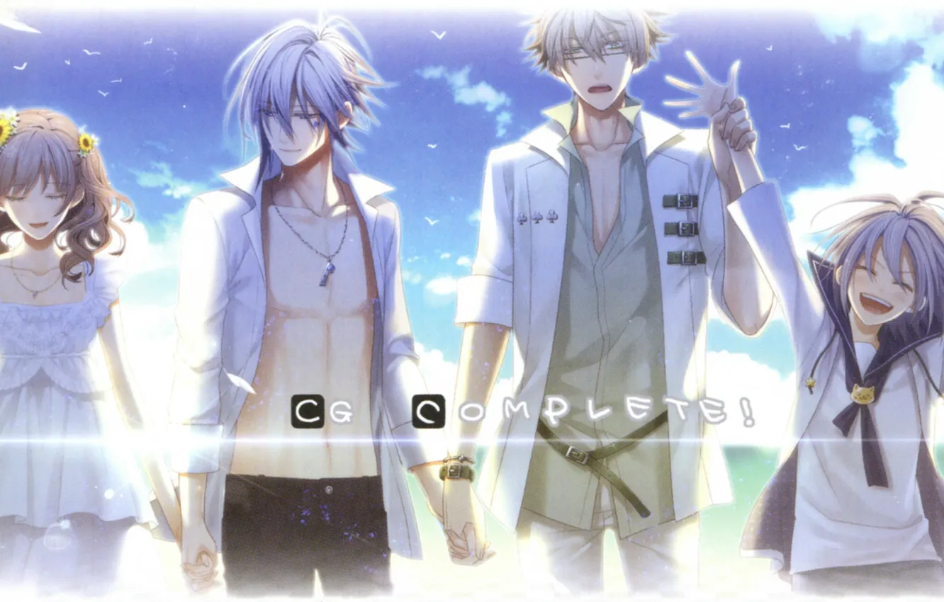 Photo wallpaper summer, the sky, clouds, joy, kent, amnesia, ikki, heroine