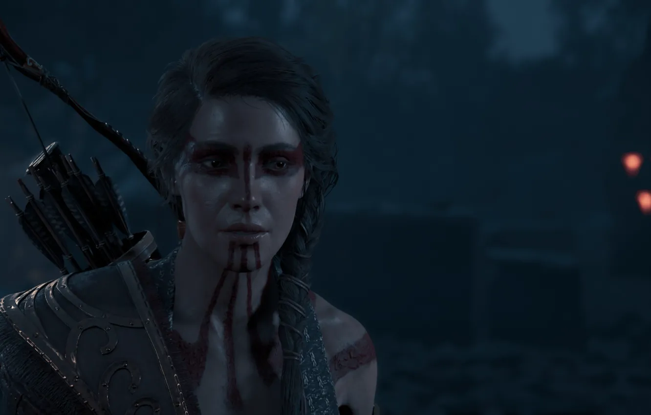 Photo wallpaper girl, game, Assasin's Creed, warrior, Huntress, Odyssey, Cassandra, Assassin's Creed Odyssey