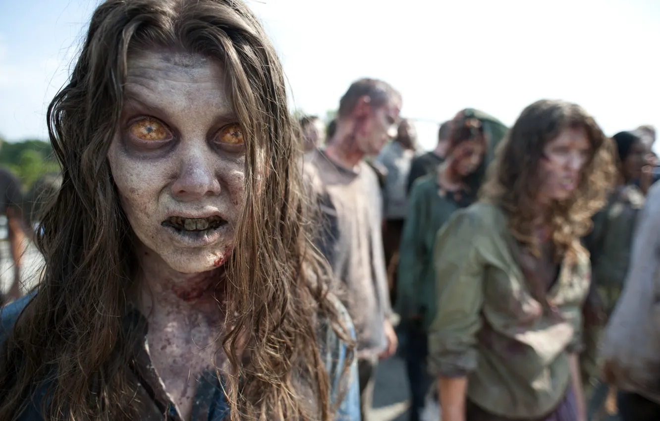 Photo wallpaper zombies, zombie, the series, the herd, serial, The Walking Dead, The walking dead