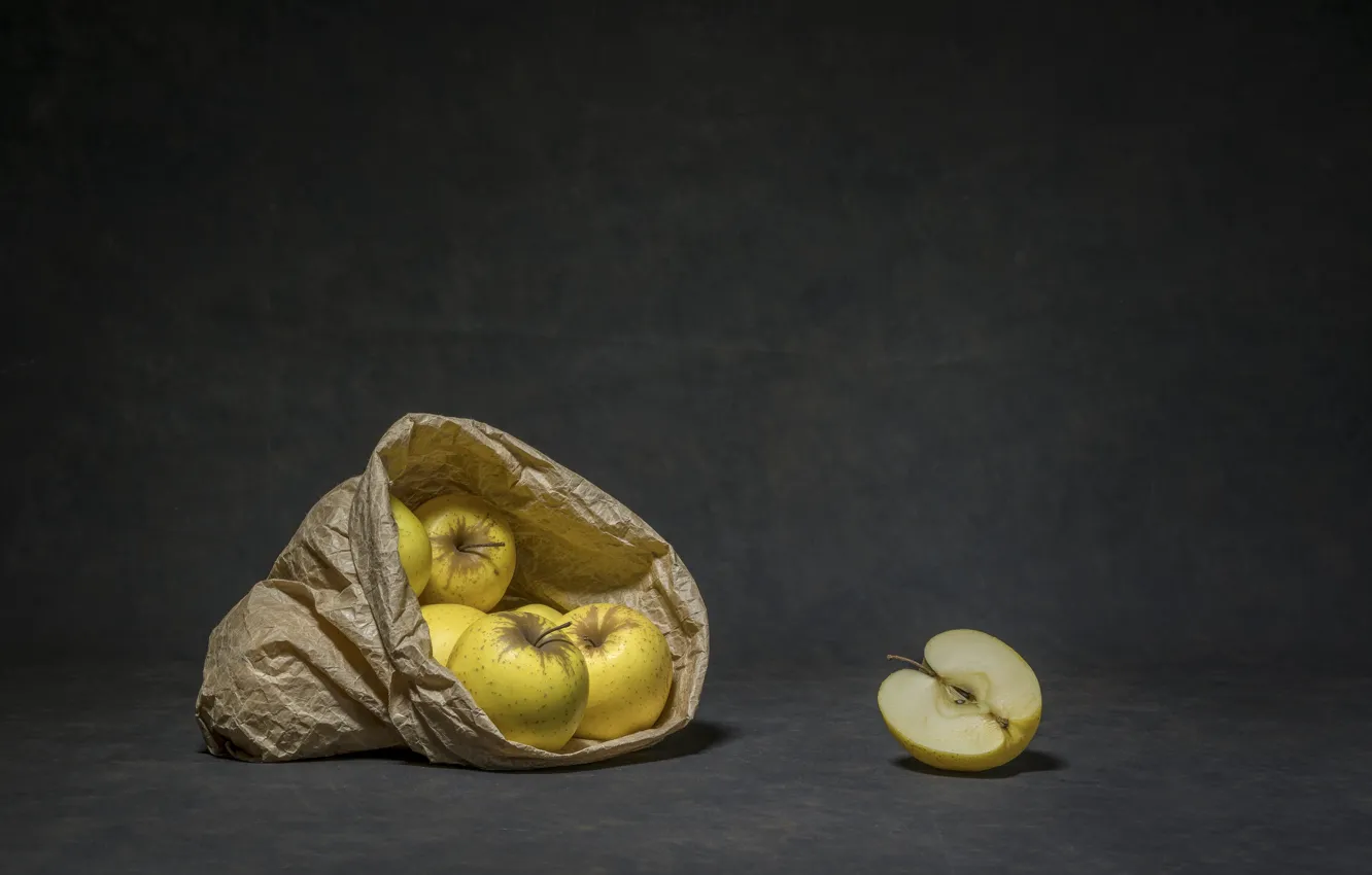 Photo wallpaper apples, Apple, package