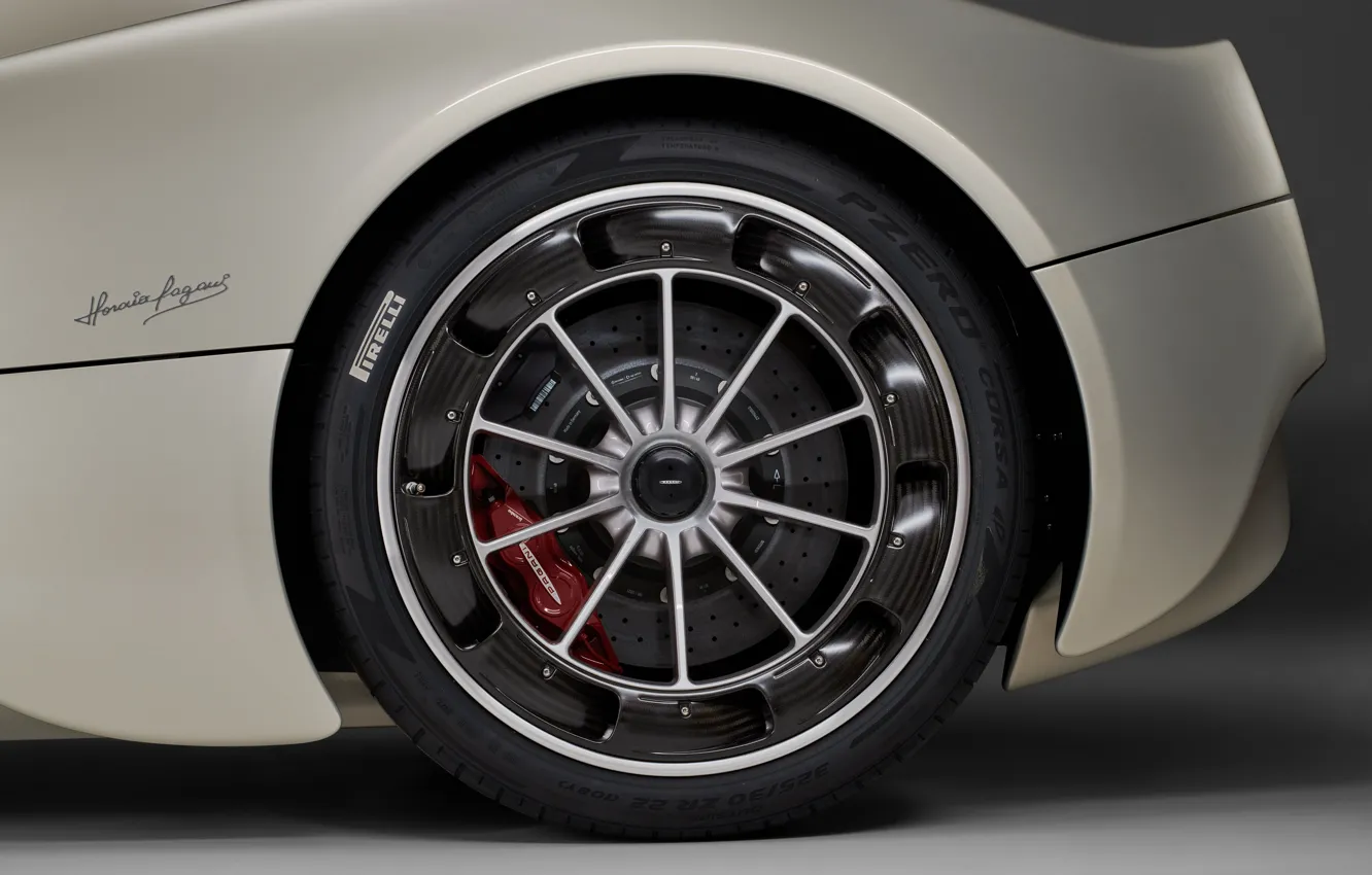 Photo wallpaper close-up, wheel, Pagani, Pagani, Utopia, Pagani Utopia