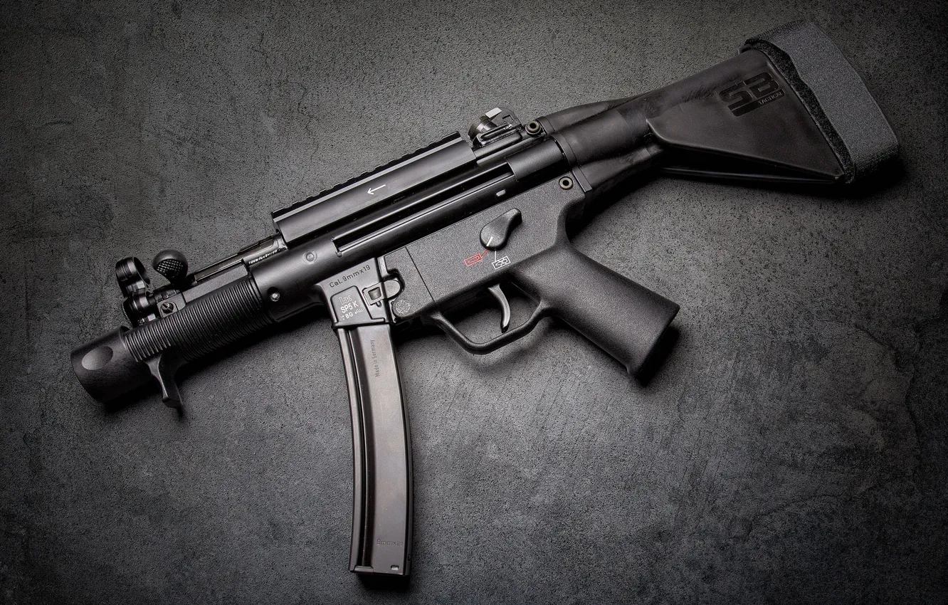 Photo wallpaper machine, the gun, HK MP5K