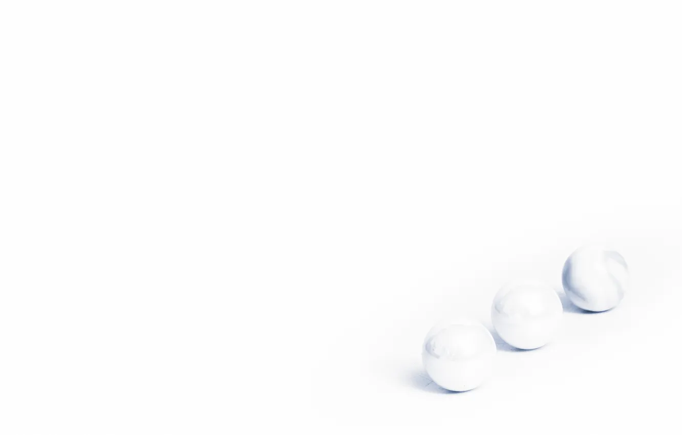 Photo wallpaper balls, background, Lost in a White