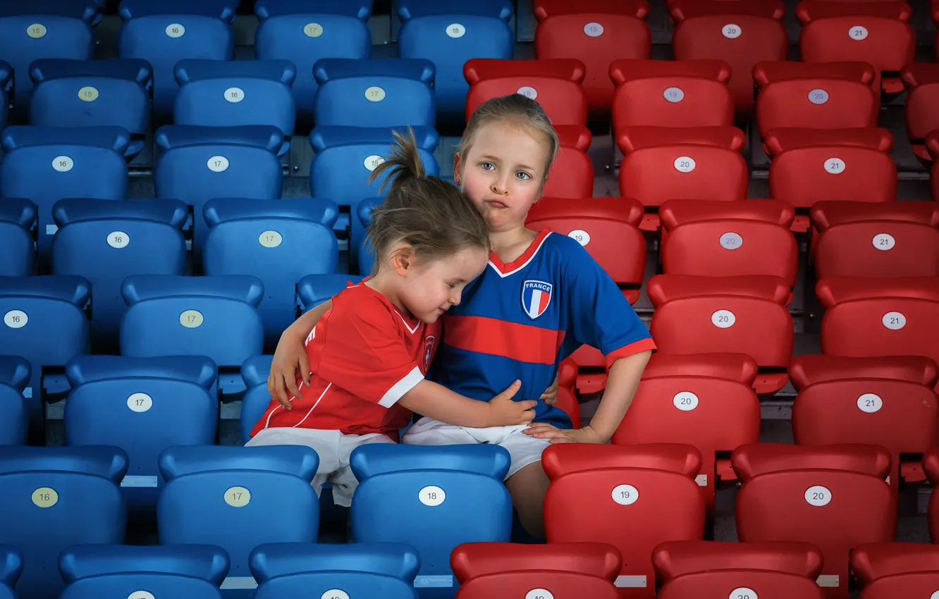 Photo wallpaper emotions, cheerleader, girl