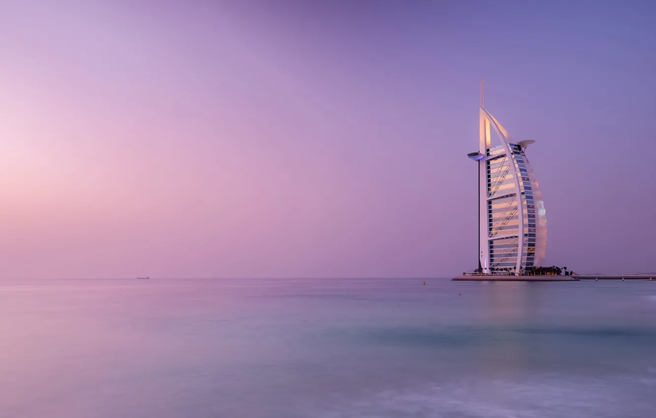 Photo wallpaper sea, the sky, Dubai, the hotel