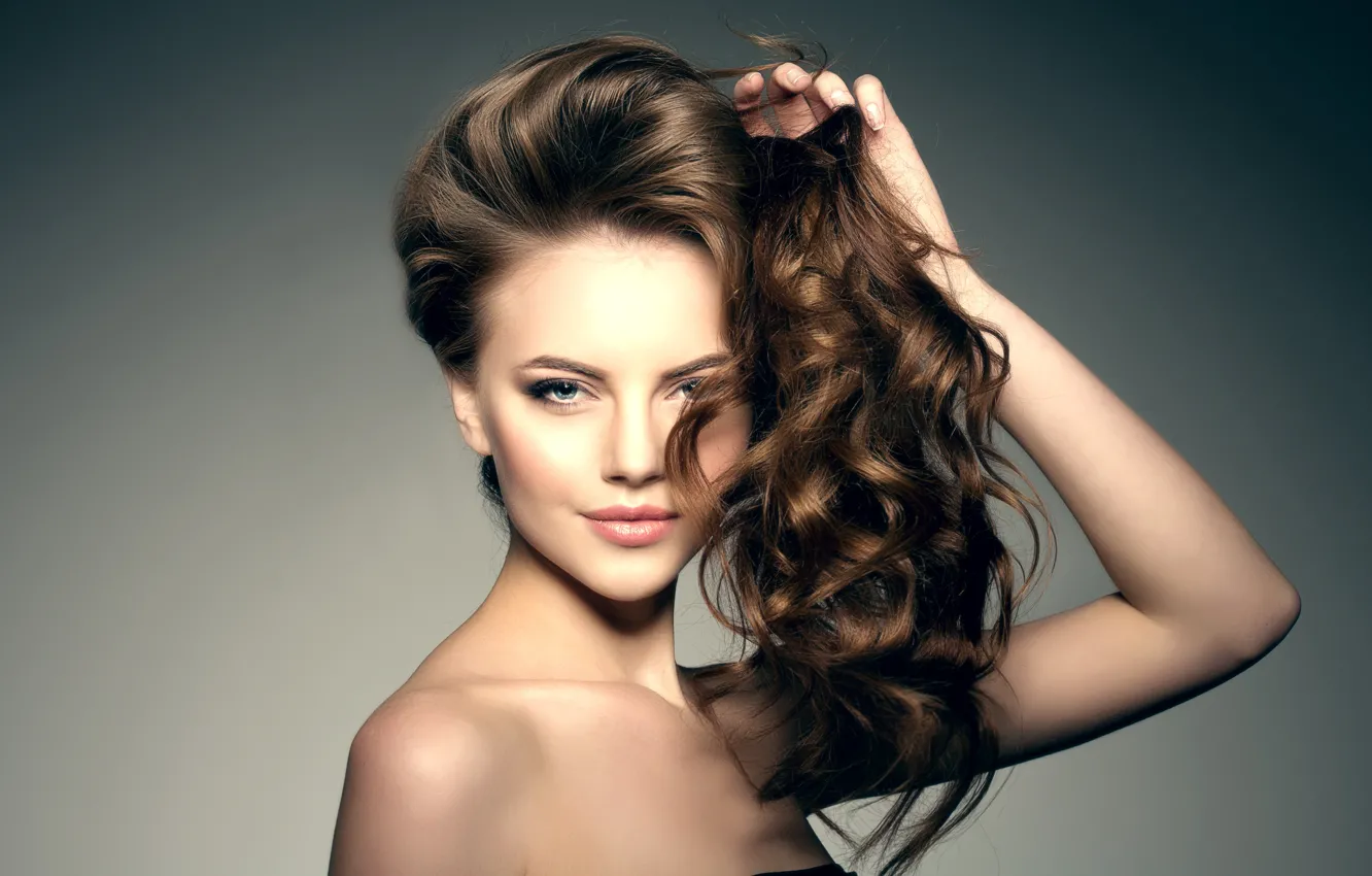 Photo wallpaper sexy, model, hair