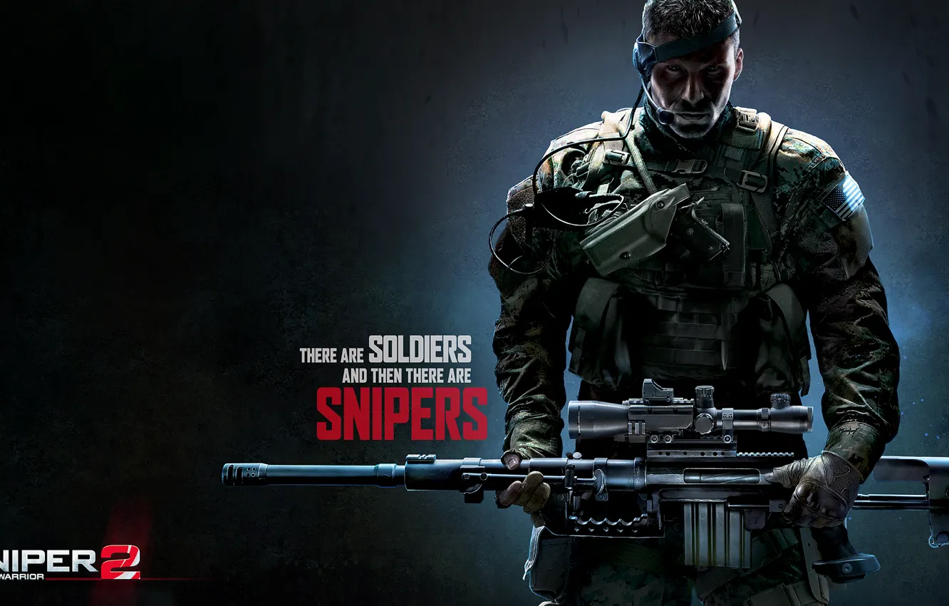 Photo wallpaper gun, weapons, soldiers, camouflage, Sniper, sniper rifle, the vest, Sniper: Ghost Warrior 2