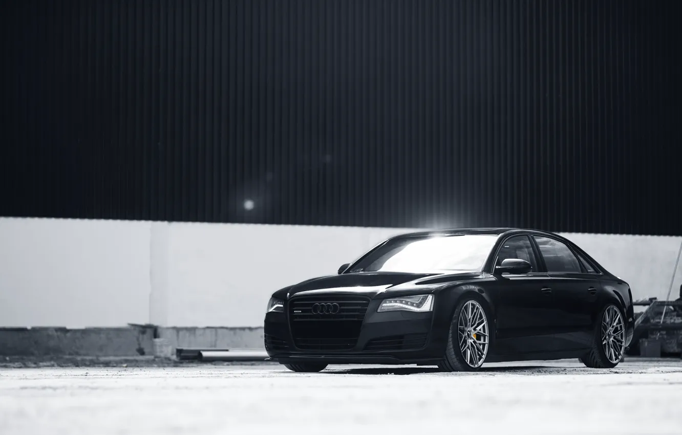 Photo wallpaper Audi, Black, Sedan, VAG