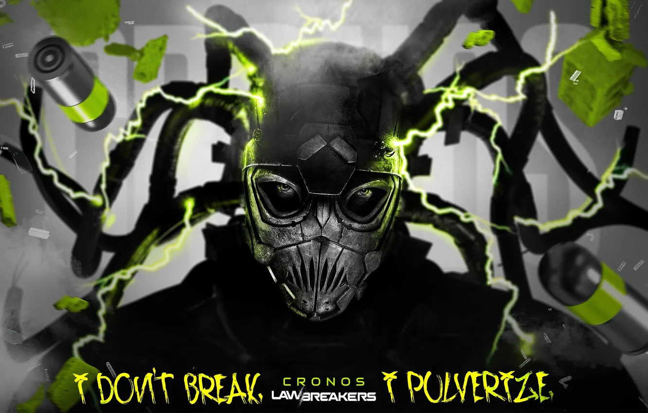 Photo wallpaper game, green eyes, man, eye, mask, shot, cronos, ammunition