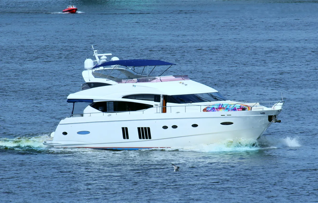 Photo wallpaper summer, stay, yacht