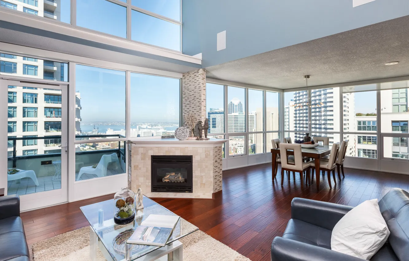 Photo wallpaper San Diego, penthouse, interior, new downtown