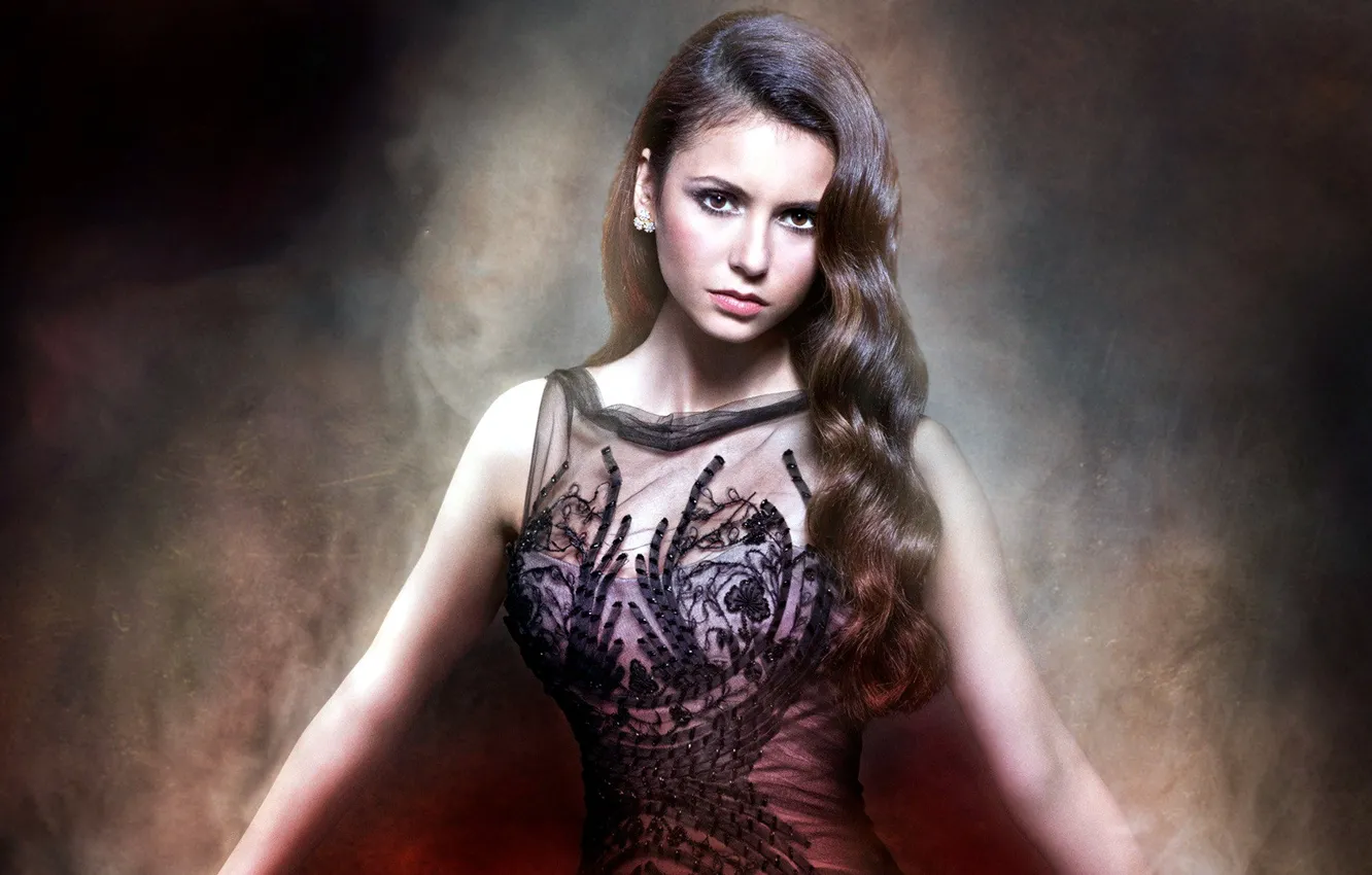 Photo wallpaper girl, actress, brunette, the series, Nina Dobrev, Nina Dobrev, The Vampire Diaries, The vampire diaries