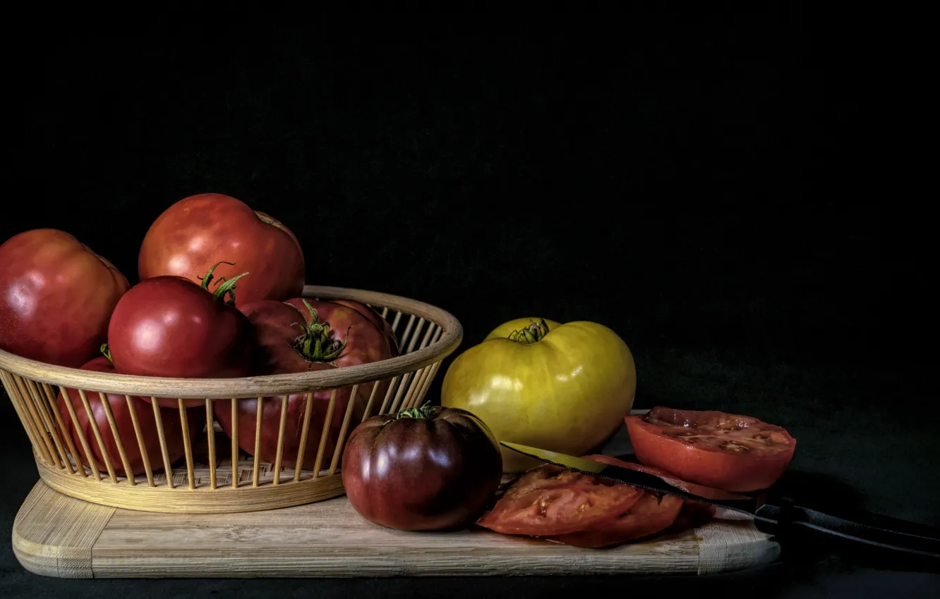Photo wallpaper food, vegetables, tomatoes
