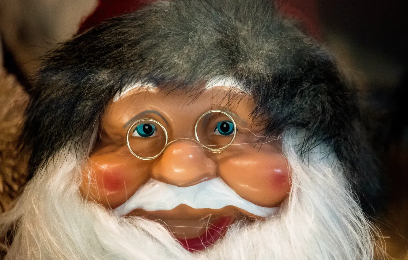 Photo wallpaper toy, doll, Christmas, Santa Claus, design