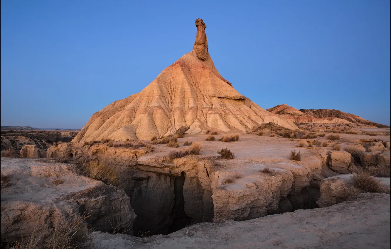 Photo wallpaper mountains, Spain, Navarra, Bardenas Reales