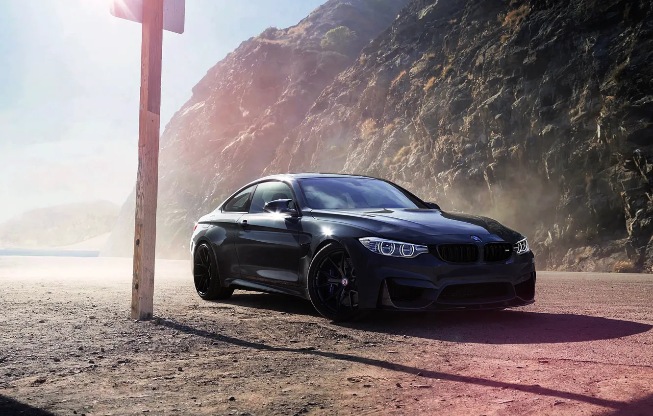 Photo wallpaper wallpaper, Car, Black, Bmw, BMW M5, Dust