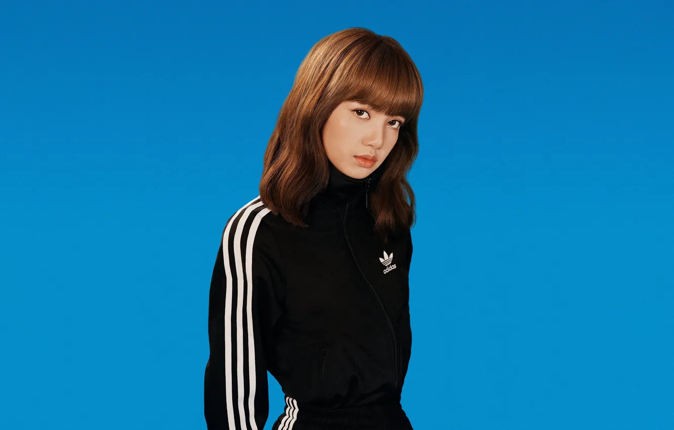 Photo wallpaper Adidas, Wallpaper for desktop, Kpop, Blackpink, Lalisa Manoban, Fox Manoban, Lalisa Manoban, Thai singer