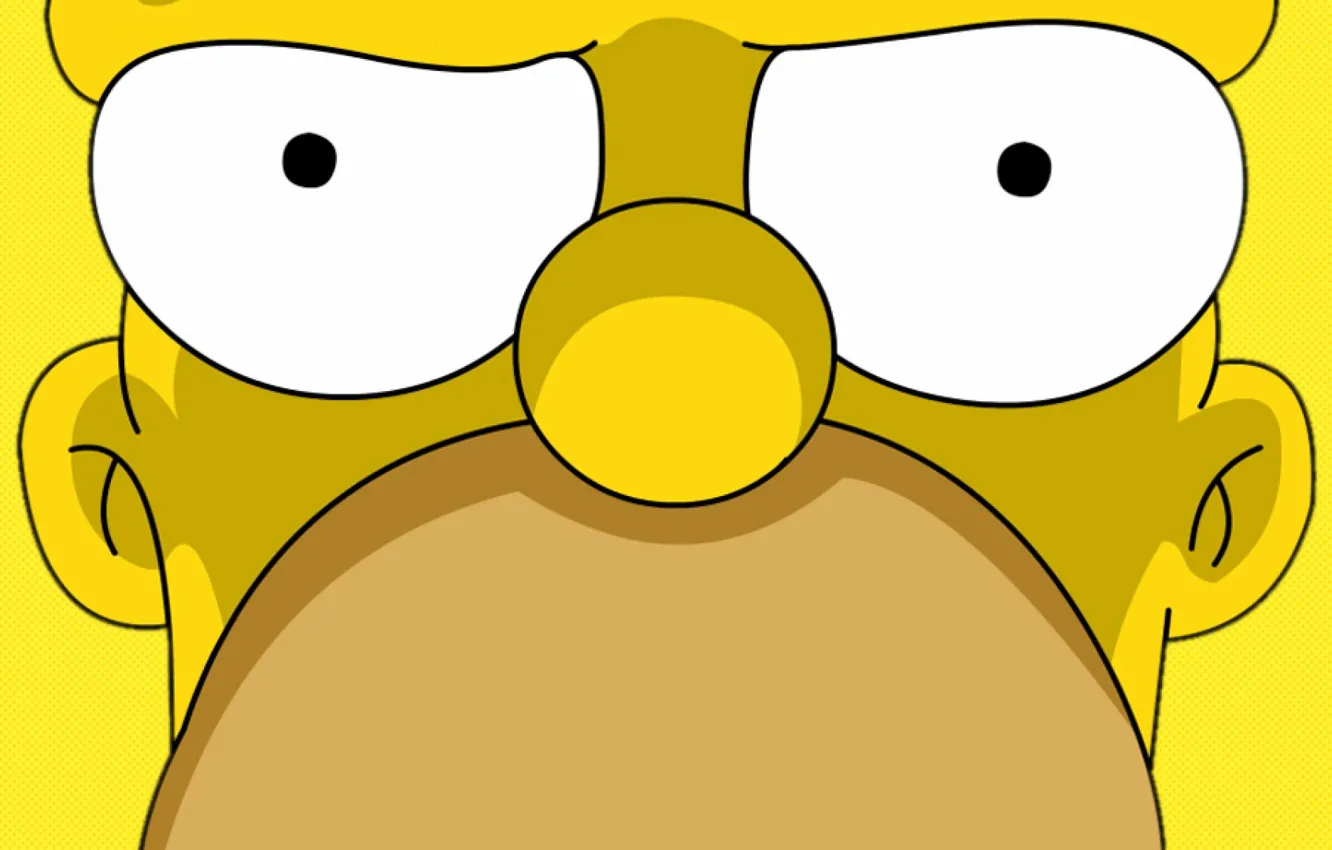 Photo wallpaper The simpsons, Figure, Homer, Eyes, Simpsons, Art, Cartoon, The Simpsons