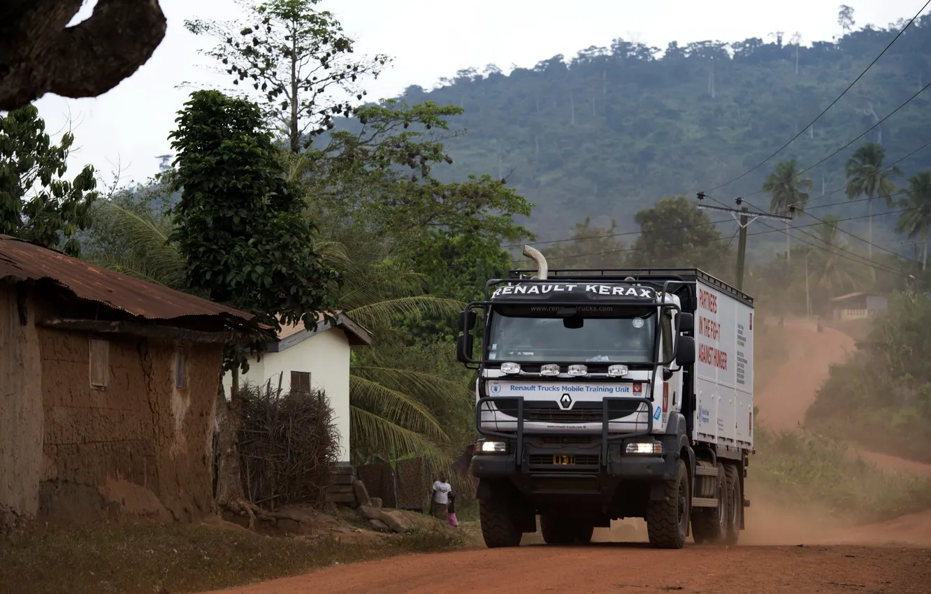 Photo wallpaper Renault, truck, Service truck