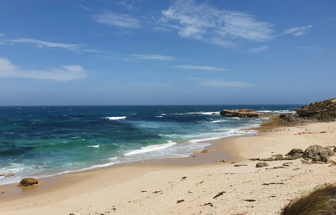 Photo wallpaper beach, sea, beautiful