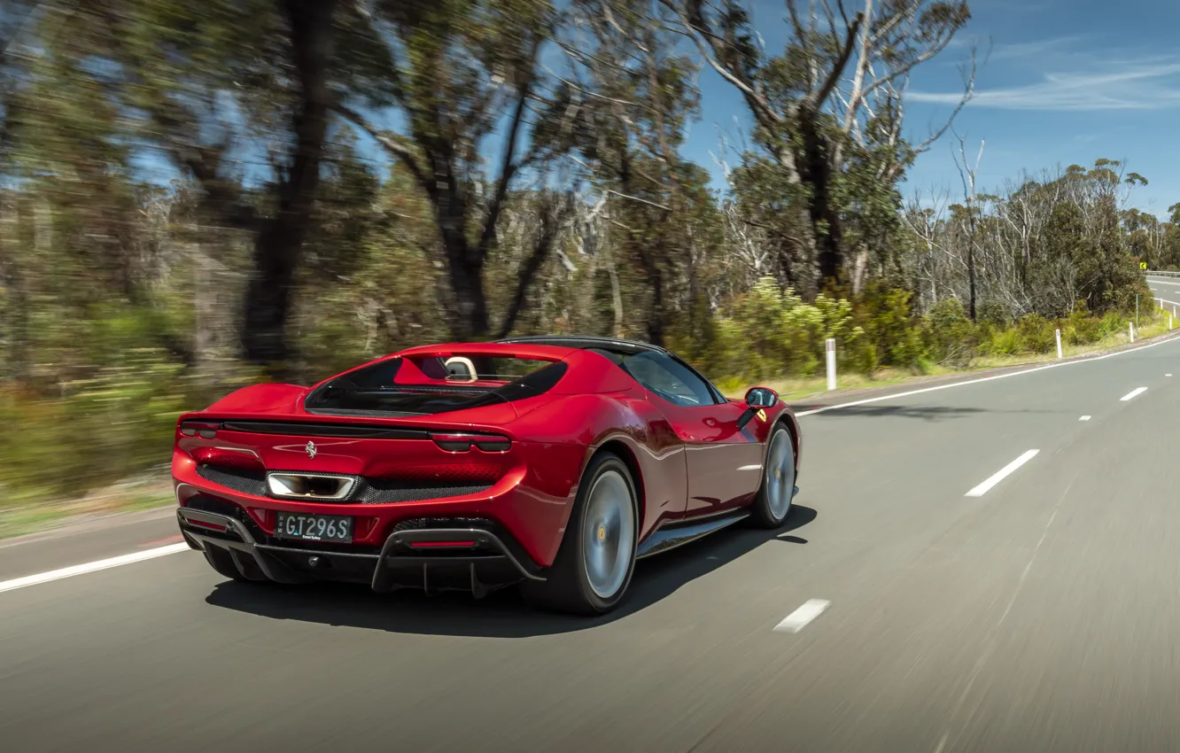 Photo wallpaper Ferrari, 296, Ferrari 296 GTS