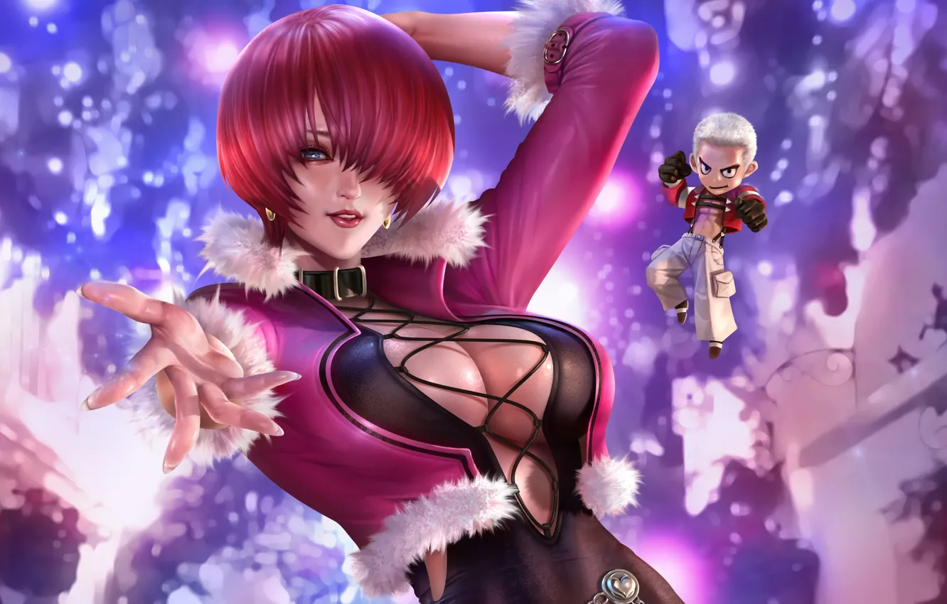 Photo wallpaper girl, gesture, Kare, The King of Fighters