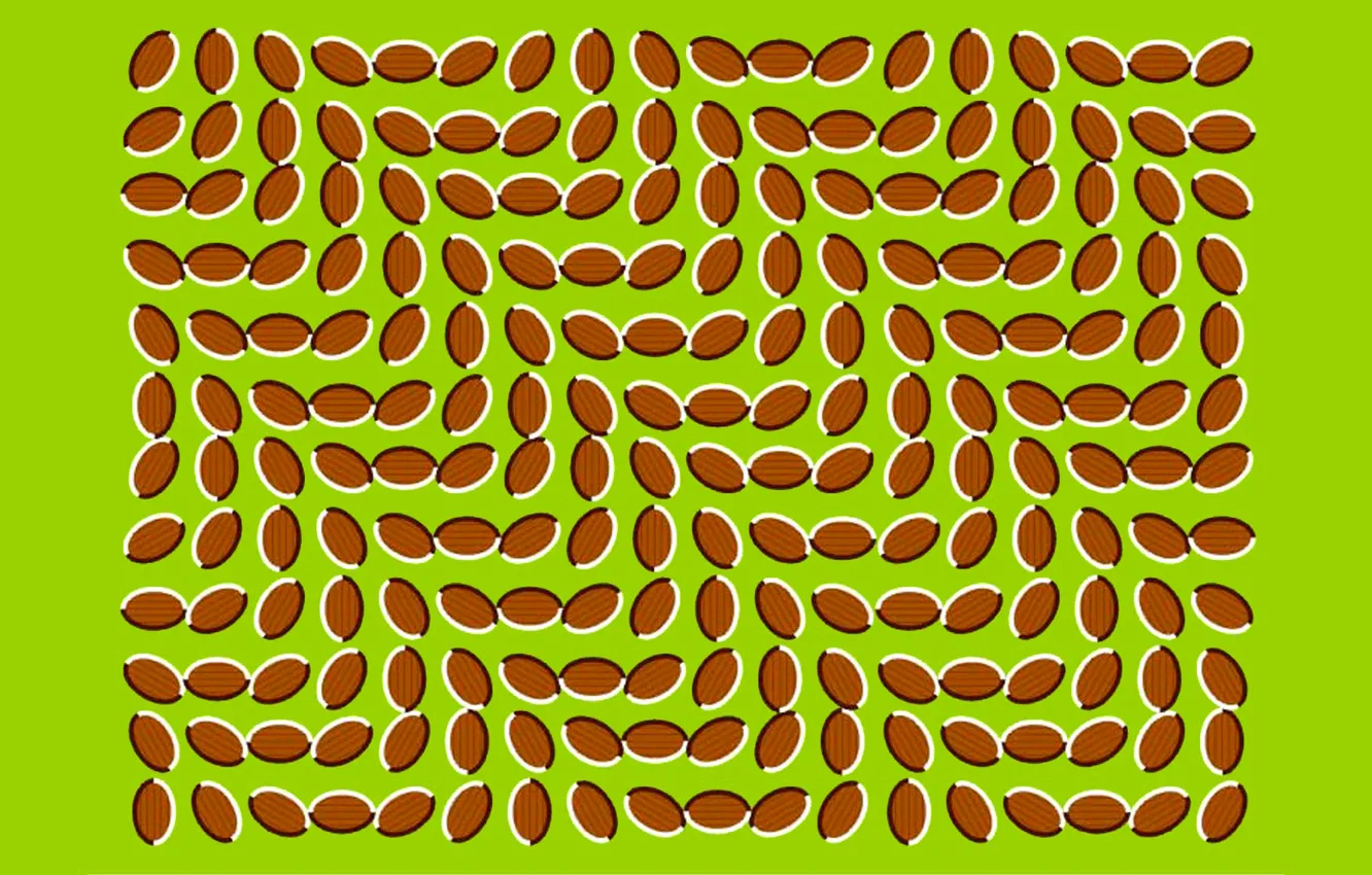 Photo wallpaper wave, leaves, movement, pattern, symmetry