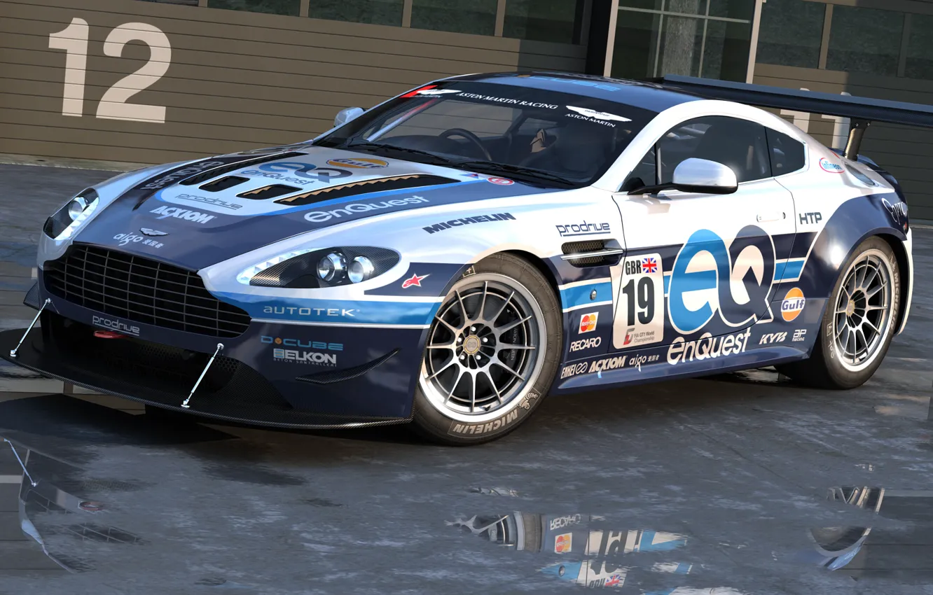 Photo wallpaper graphics, Vantage, art, Aston, Martin, V12, dangeruss