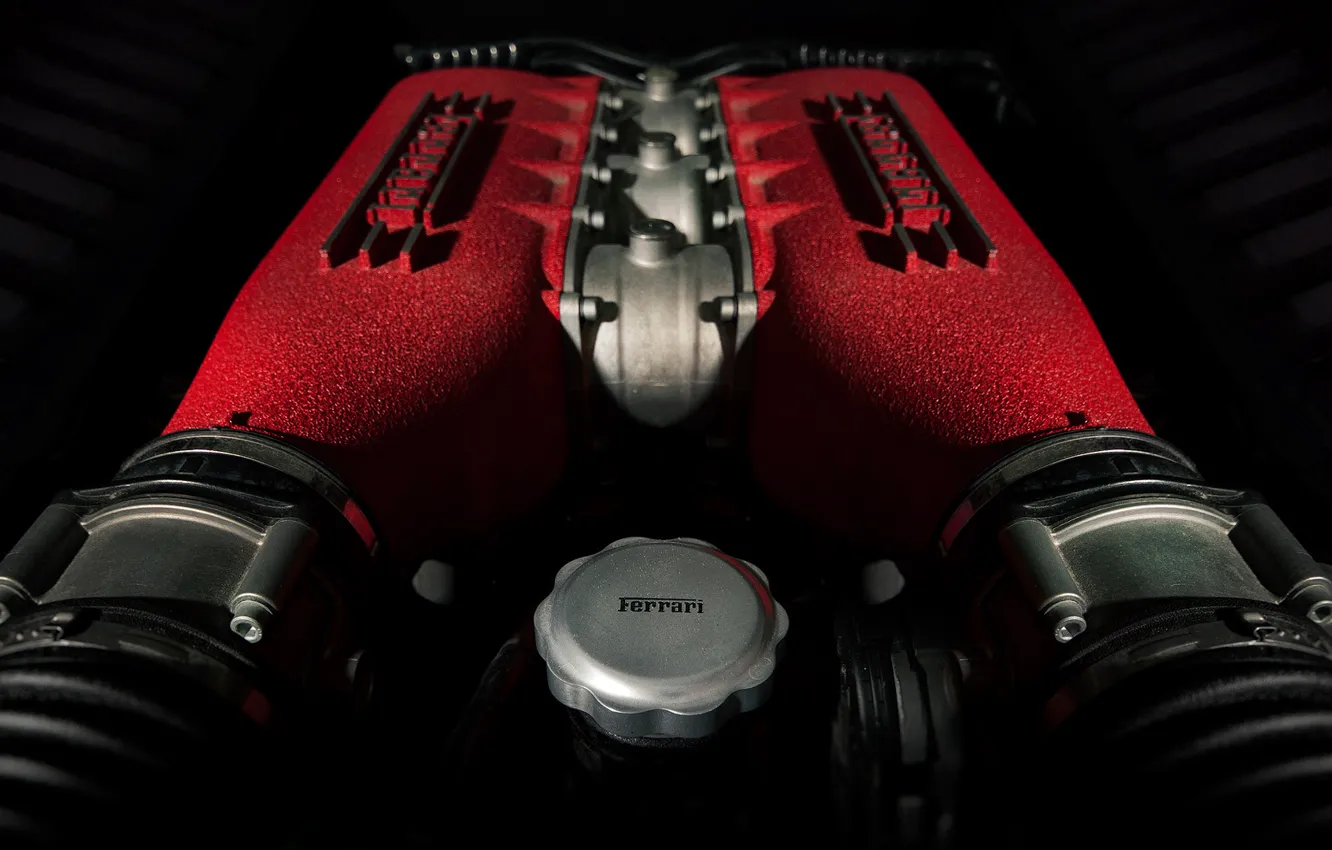 Photo wallpaper Italia, Ferrari 458, Engine