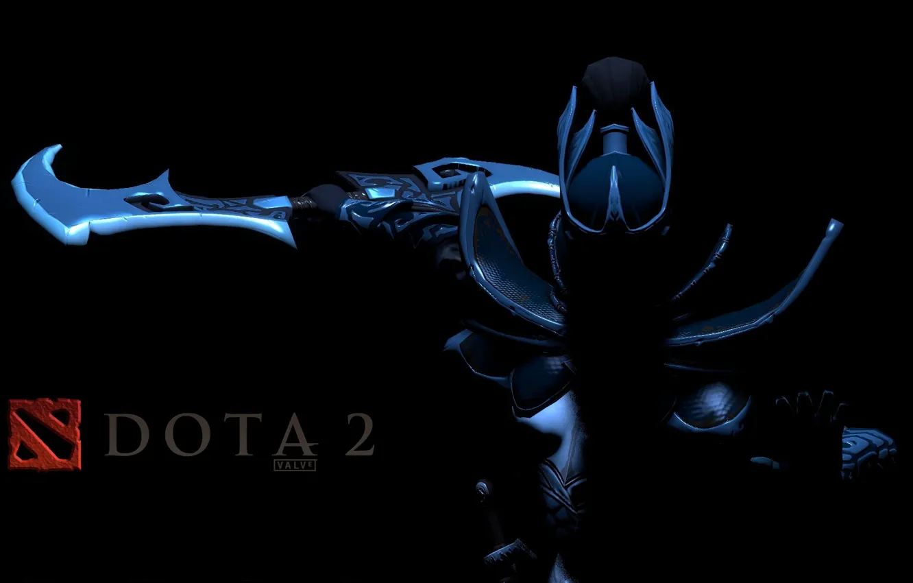 Photo wallpaper girl, darkness, fear, blade, hero, dark, dota, woman