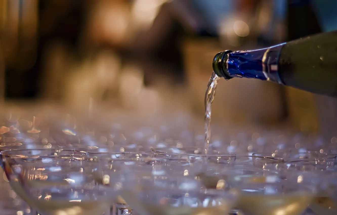 Photo wallpaper macro, wine, glass