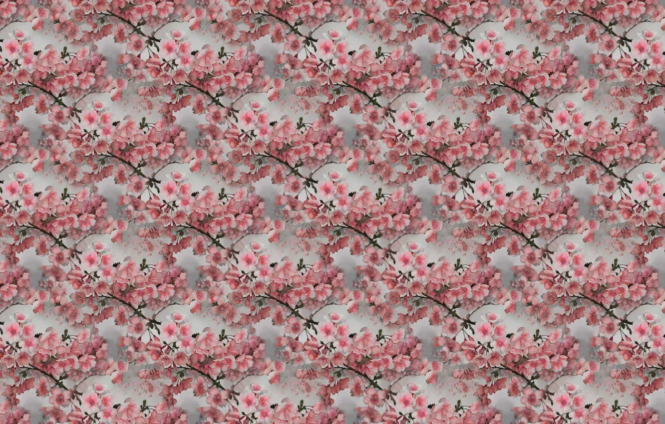 Photo wallpaper flowers, background, texture, spring, art