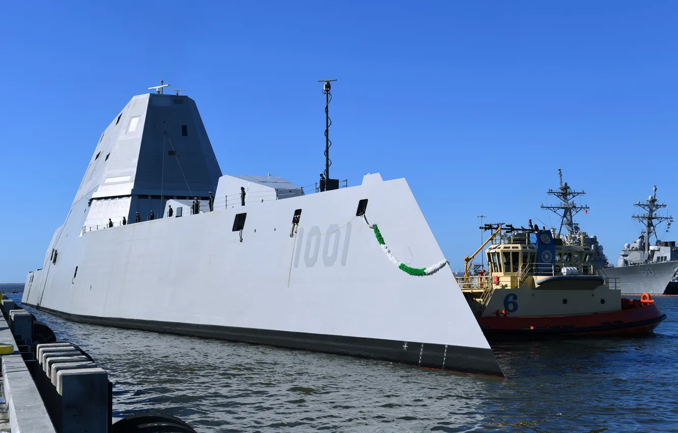 Photo wallpaper mooring, destroyer, ddg1001, squadron, Michael Monsoor
