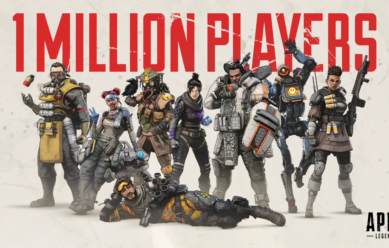 Photo wallpaper weapons, characters, Apex Legends