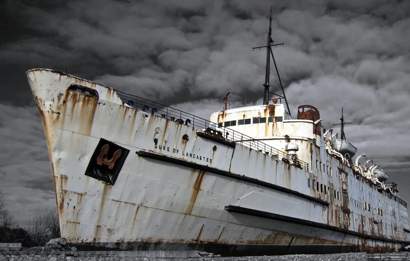 Photo wallpaper the city, ship, Marina