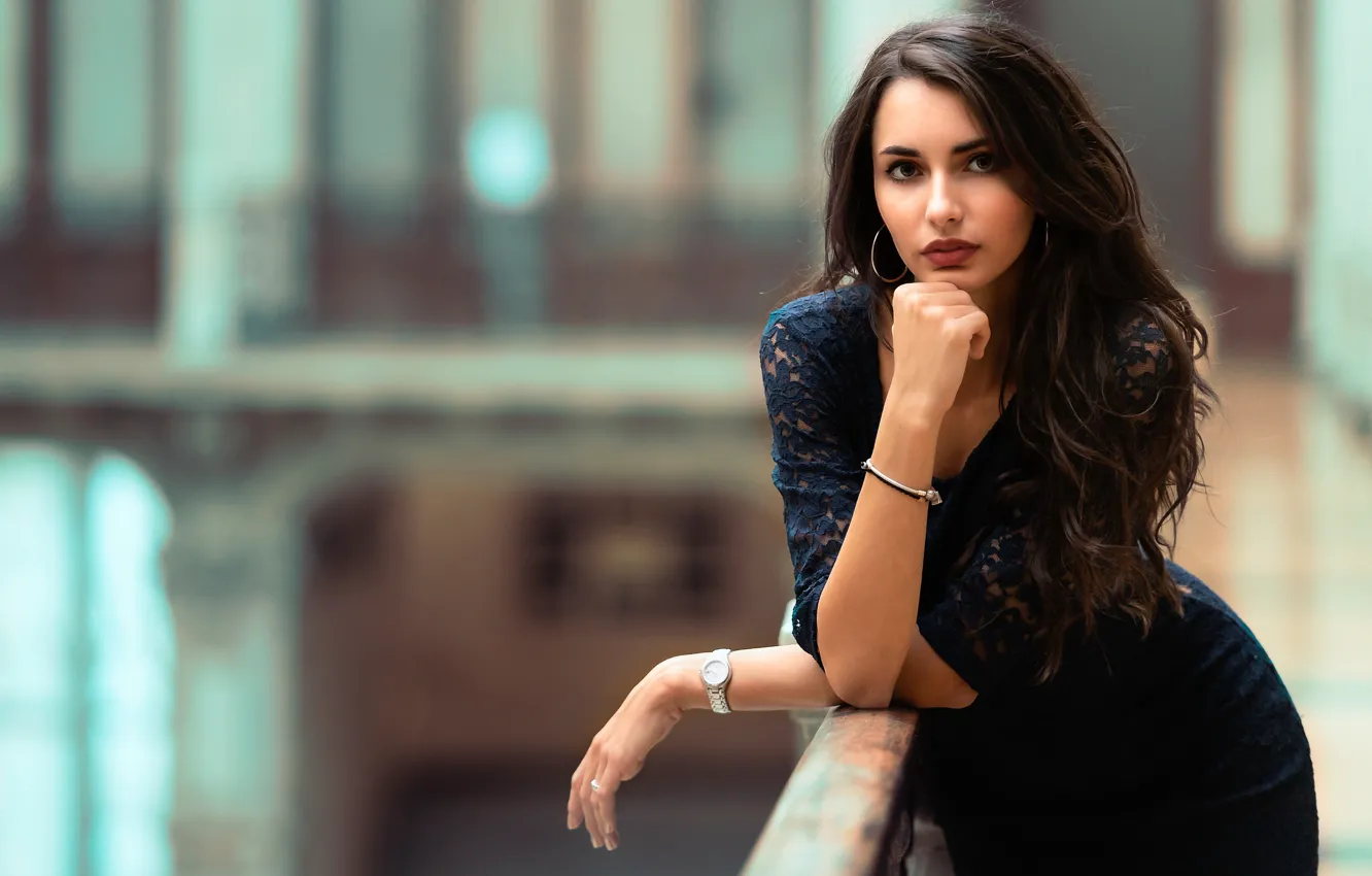 Photo wallpaper look, girl, model, hair