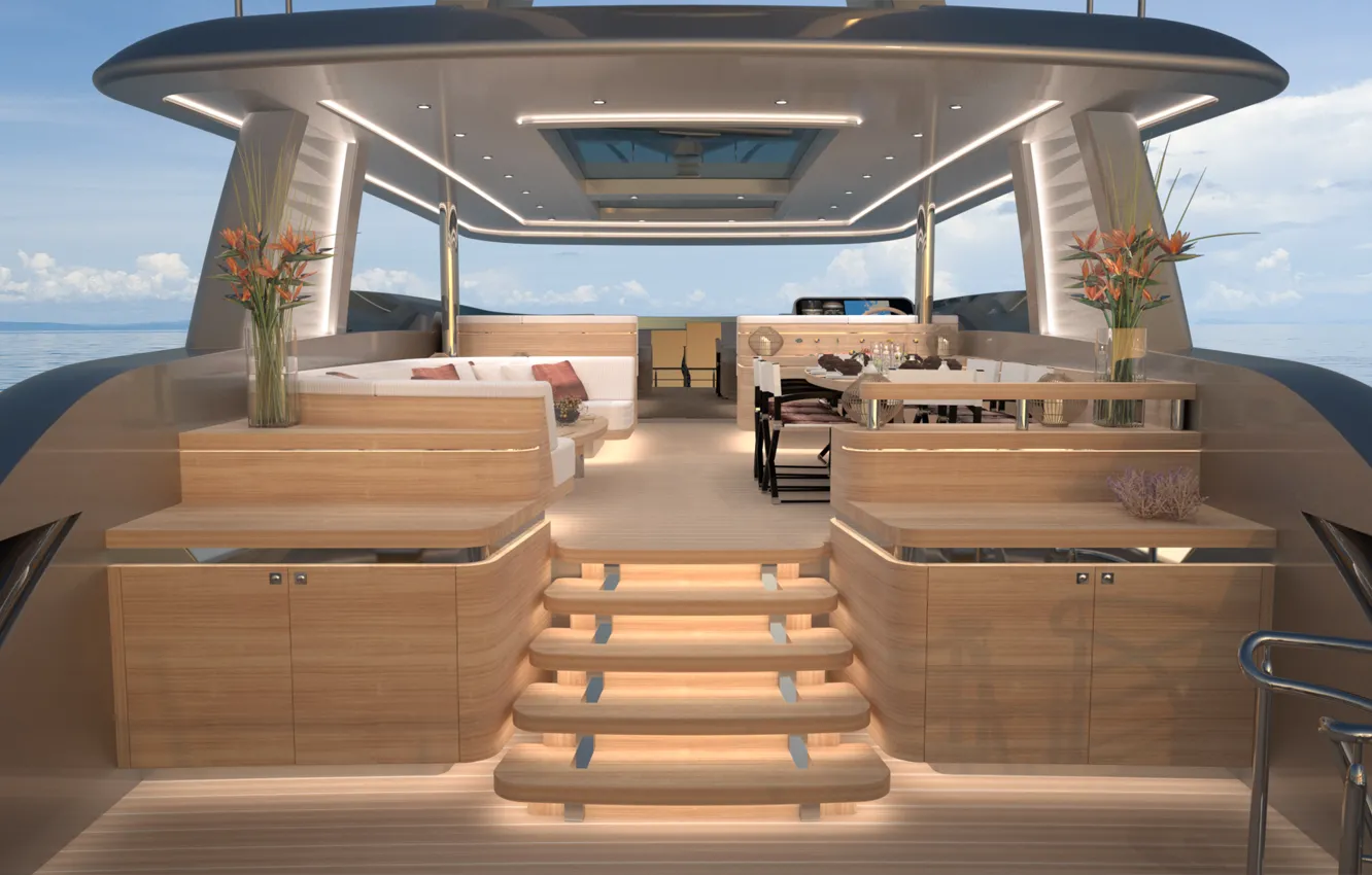 Photo wallpaper design, style, interior, yacht, salon, Suite, Cockpit